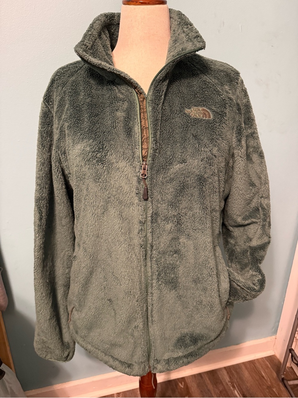 The North Face Women's Teddy Fleece Zip Jacket in Olive Mid 2000’s!! Classic!